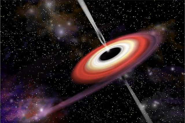 black hole earth