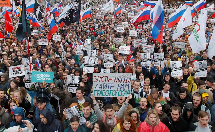 Russian protests highlight how authorities crackdown on activists – by