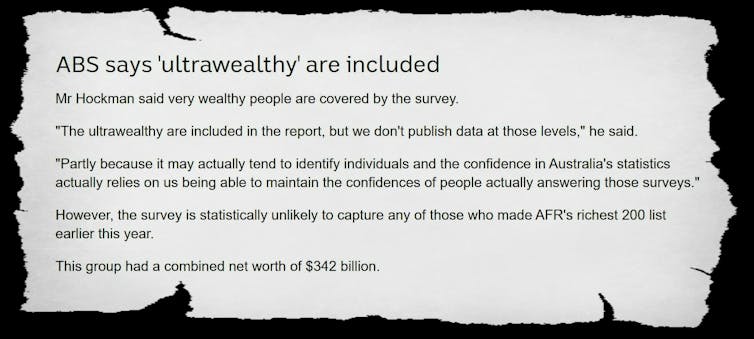 What the Bureau of Statistics didn't highlight: our continuing upward redistribution of wealth