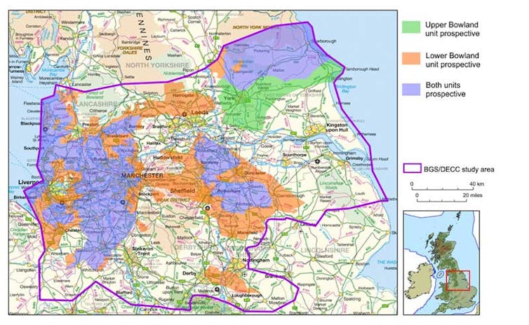 shale gas map england