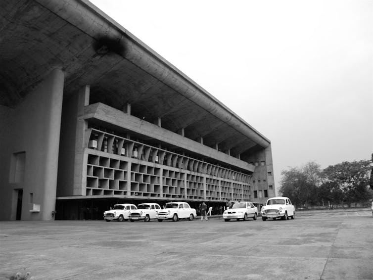 Palace of Justice Corbu Chandigarh India Le Corbusier