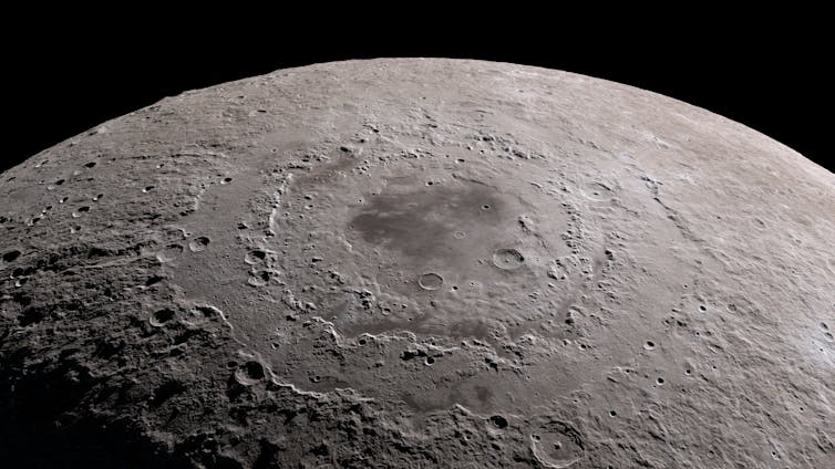 Moon’s south pole. NASA