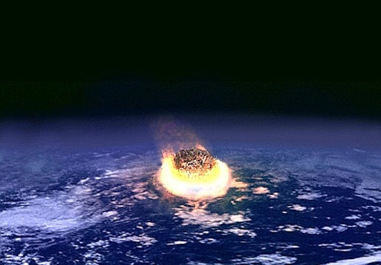 IMPACT. Artist impression of impact. NASA/wikipedia