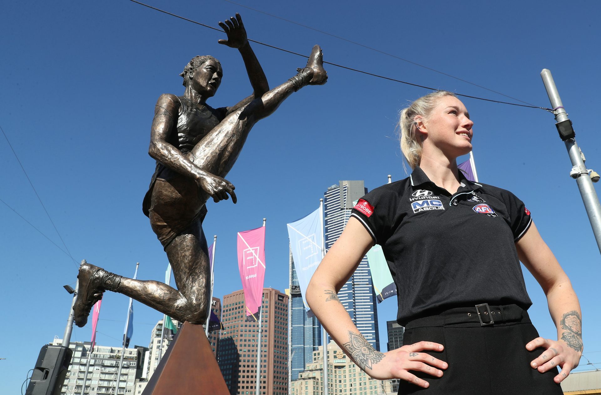 More than a kick sporting statues can enshrine players and also