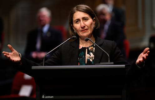 NSW Premier Gladys Berejiklian avoids a spill but remains in troubled waters