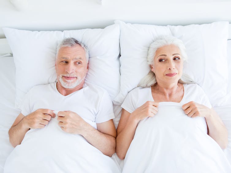 BENEFITS OF SEX. Older couples stand to gain health benefits from sex. shutterstock/Roman Samborskyi 