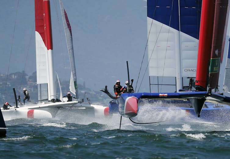 racing catamaran sailboats
