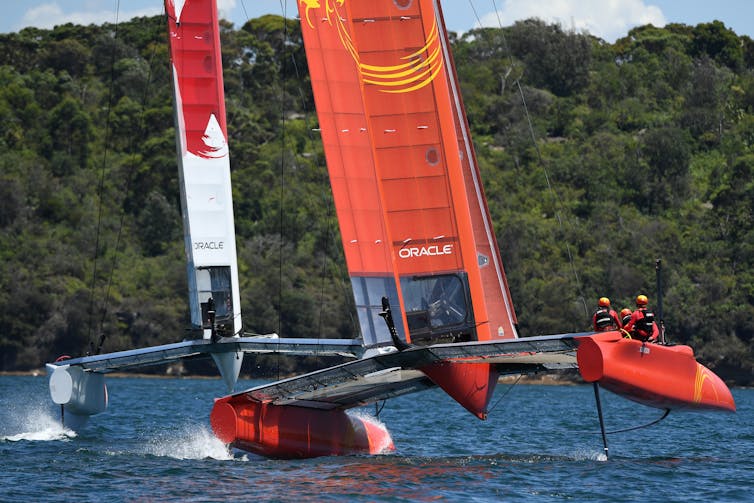 catamaran sailboat racing