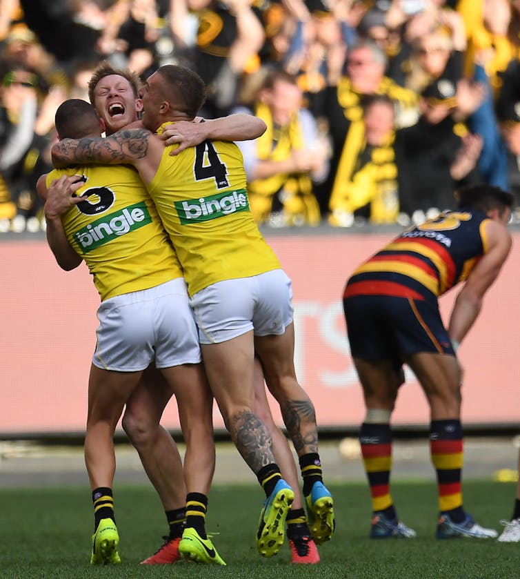 Playing without fear of the outcome: a psychologist tells us what we can learn from the success of the Richmond Tigers