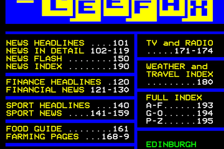 Nabts Teletext Teletext was slow but it paved the way for the super-fast world of the ...