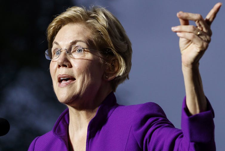 Warren placed second after Biden, as Trump's ratings rise. But could the impeachment scandal make a difference?