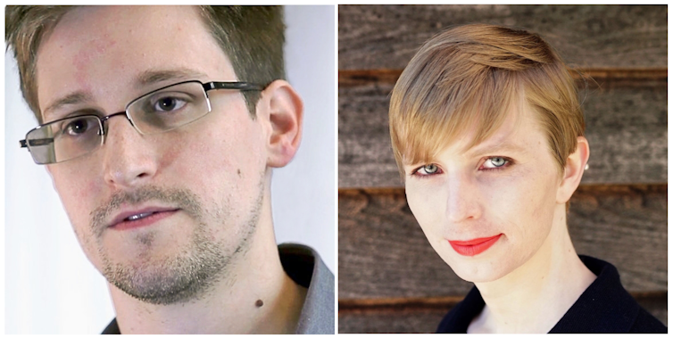 Edward Snowden and Chelsea Manning