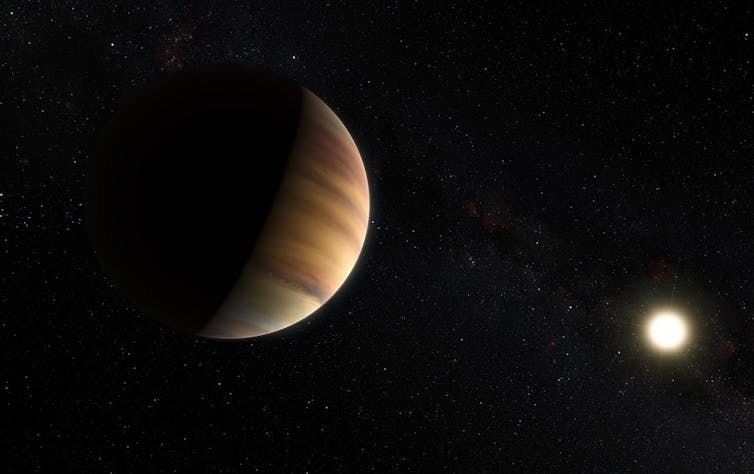 'EXOPLANET'. Artist impression of the exoplanet 51 Pegasi b. ESO/M. Kornmesser/Nick Risinger, CC BY-SA