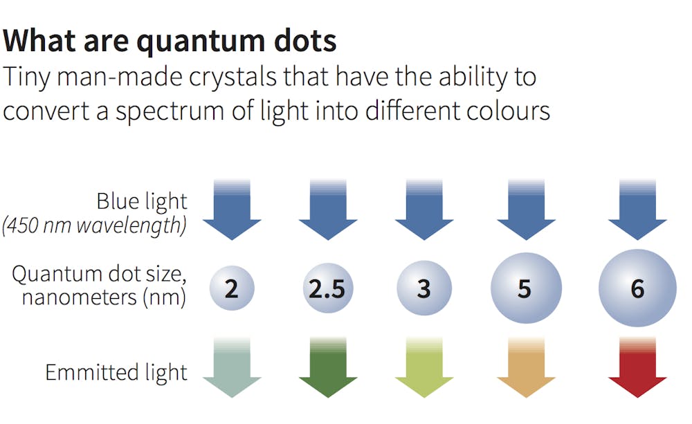 Quantum dots that light up TVs could be used for brain research