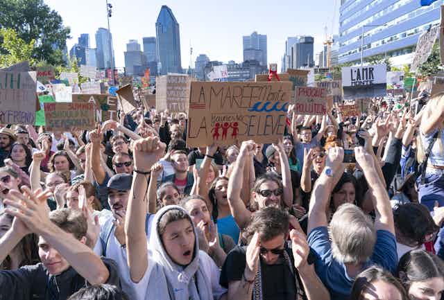 A monster rally for climate change, but divergent goals hinder the fight