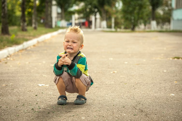 DISTRUST. If a parent consistently ignores a child’s distress, the child will grow to learn they can’t trust their attachment figures to help them. Image from www.shutterstock.com