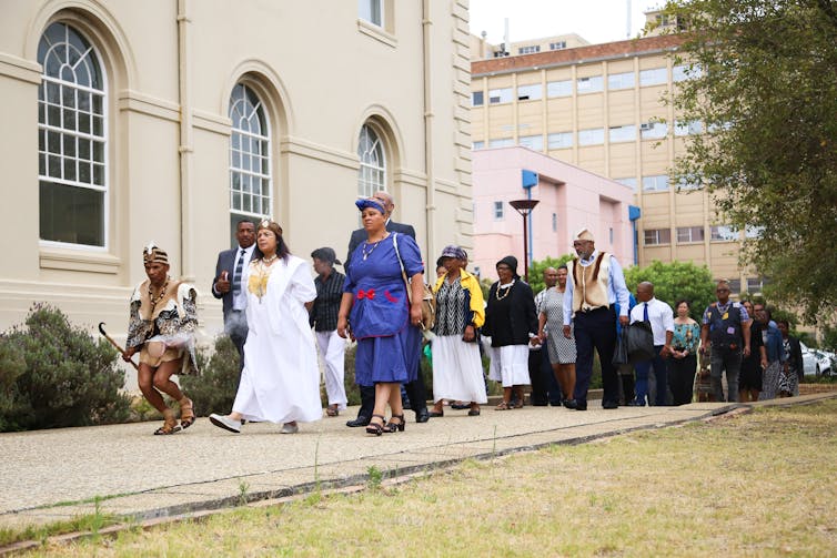An ancestral blessing ceremony was part of the restorative justice process. Je'nine May/UCT