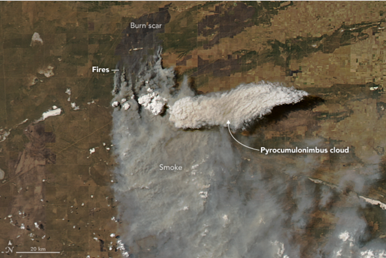 how bushfires create their own ferocious weather systems