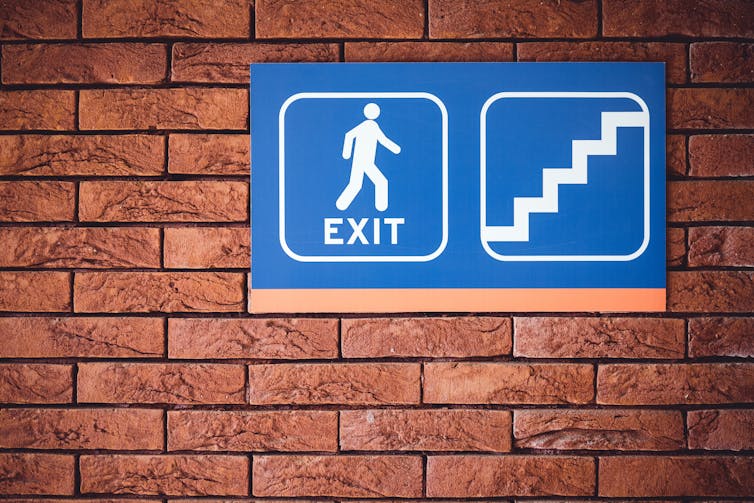 Stop the world, I want to get off! In Exit Strategies, one woman leaves and leaves again