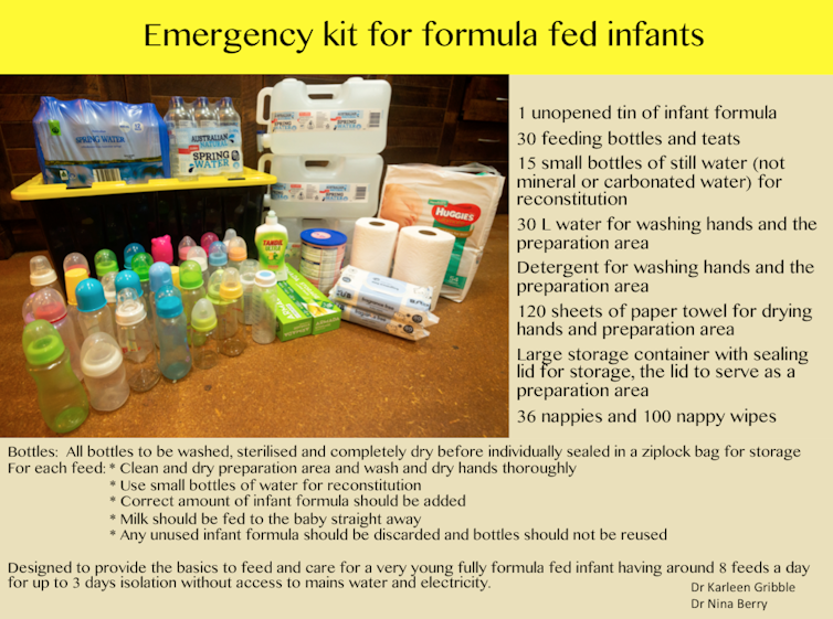 Evacuating with a baby? Here's what to put in your emergency kit