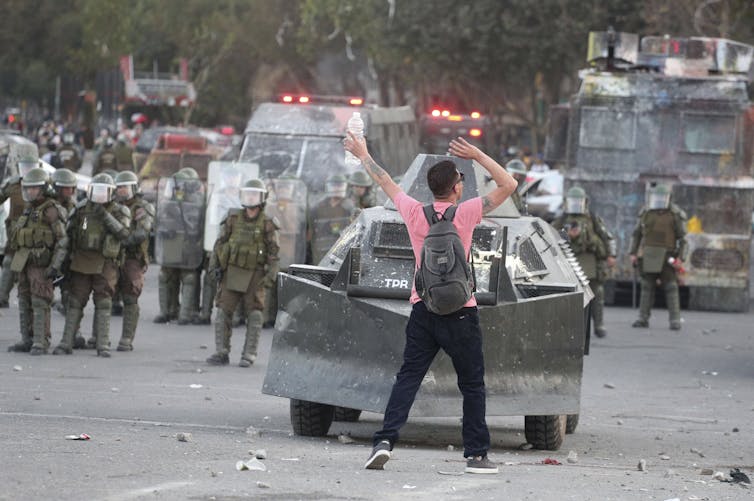 Chile protests: President's speeches early in crisis missed the mark, AI study reveals