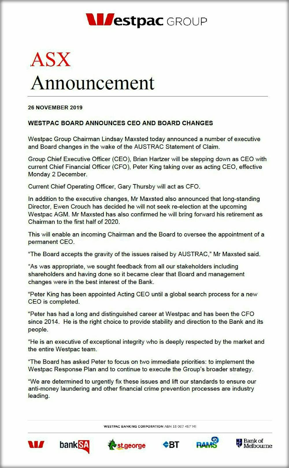 Westpac S Panicked Response To Its Money Laundering Scandal Looks
