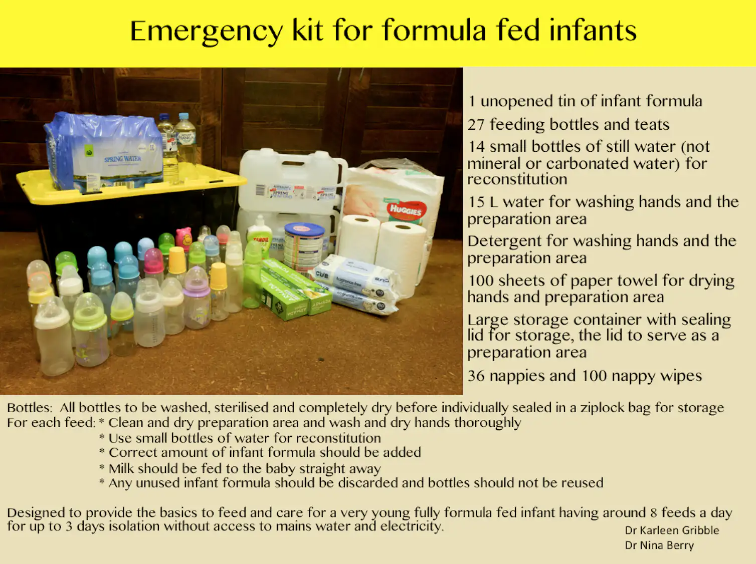 Evacuating with a baby? Here's what to put in your emergency kit