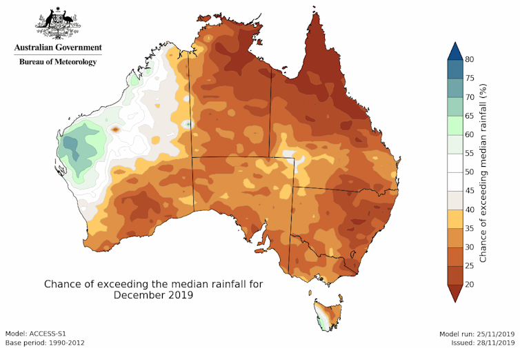 A hot and dry Australian summer means heatwaves and fire risk ahead