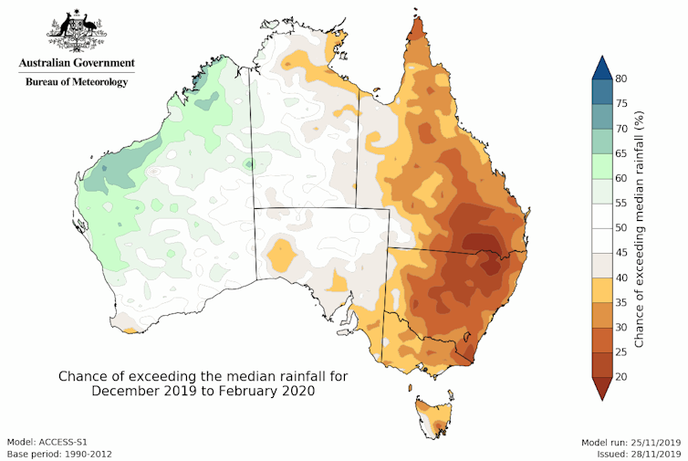 A hot and dry Australian summer means heatwaves and fire risk ahead