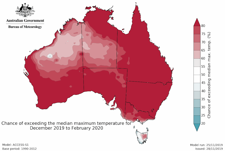 A hot and dry Australian summer means heatwaves and fire risk ahead