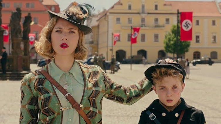 Hitler humour and a child's eye view of war make for dark satire