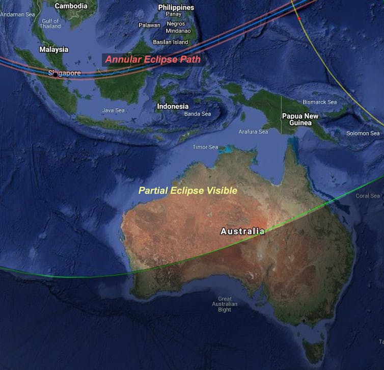 Watch the Moon hide the Sun from northern Australia