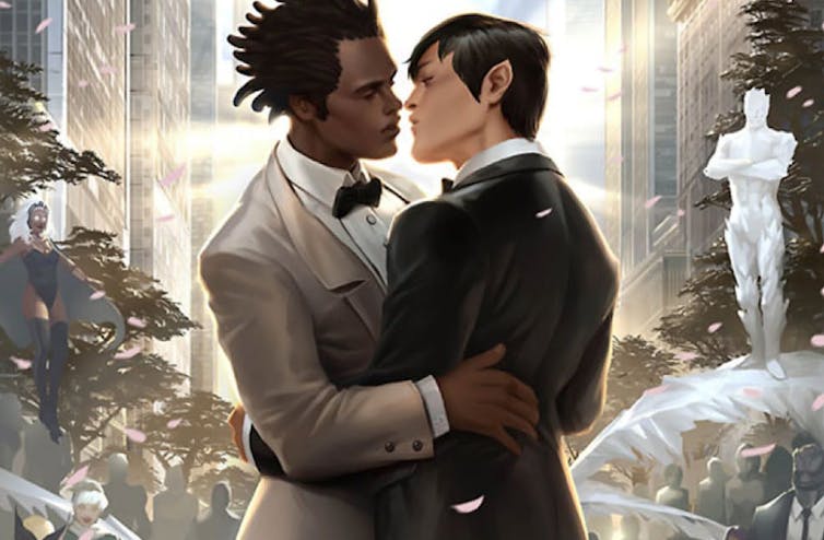 Northstar’s marriage was prominently displayed on the cover of ‘Astonishing X-Men #51.’