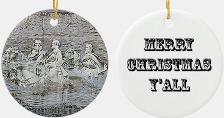 Confederate Christmas ornaments are smaller than statues – but they send the same racist message