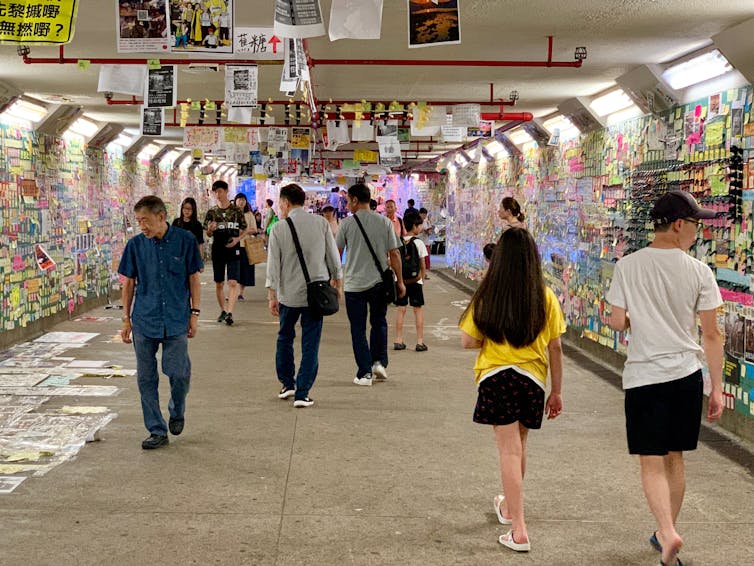 'Lennon Walls' herald a sticky-note revolution in Hong Kong