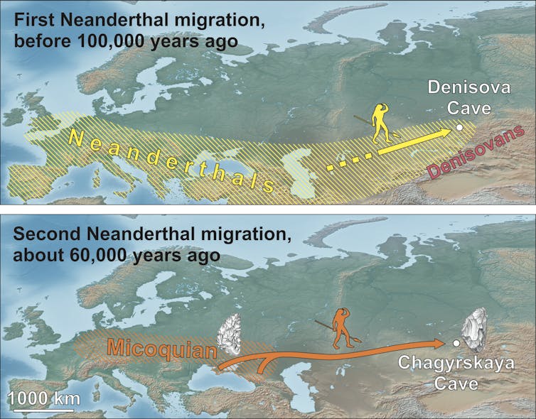 Stone tools reveal epic trek of nomadic Neanderthals
