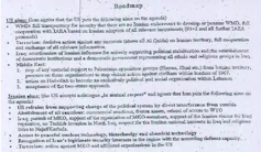 An image of a document sent from Iran to the US via the Swiss government, seeking talks.