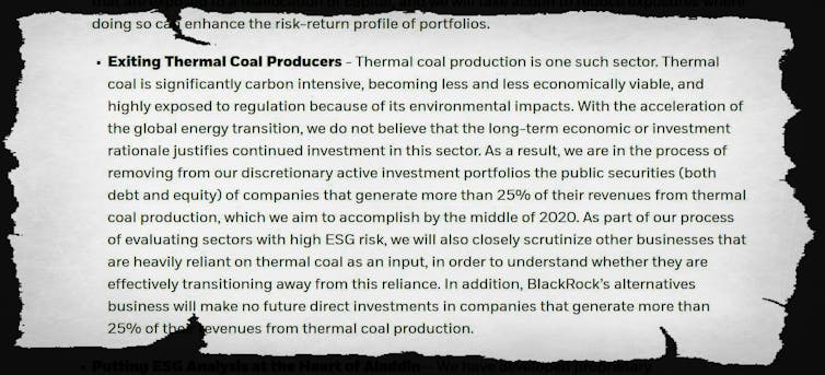BlackRock is the canary in the coalmine. Its decision to dump coal signals what's next