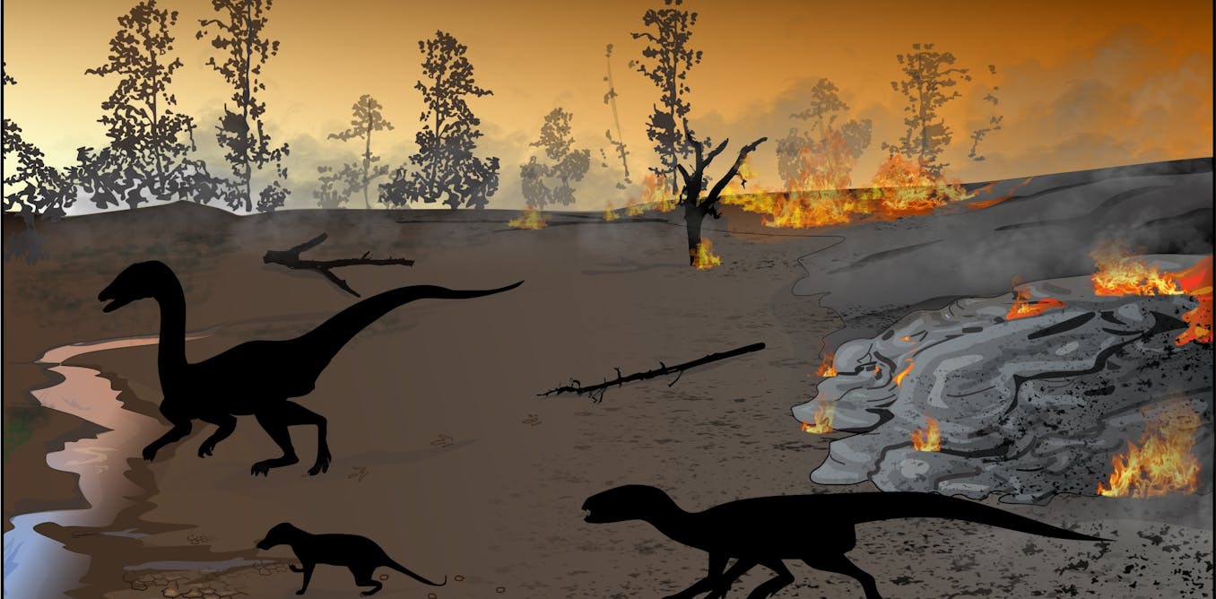 Fossil footprints show how life endured amid volcanic eruptions 183 million years ago