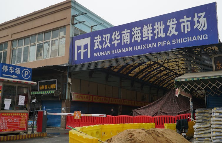 The Wuhan Huanan Wholesale Seafood Market, where the coronavirus outbreak is believed to have started, is now closed.