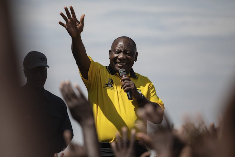 President Cyril Ramaphosa’s efforts to fix South Africa are being undermined from within his own party, the ANC. EFE-EPA/Kim Ludbrook