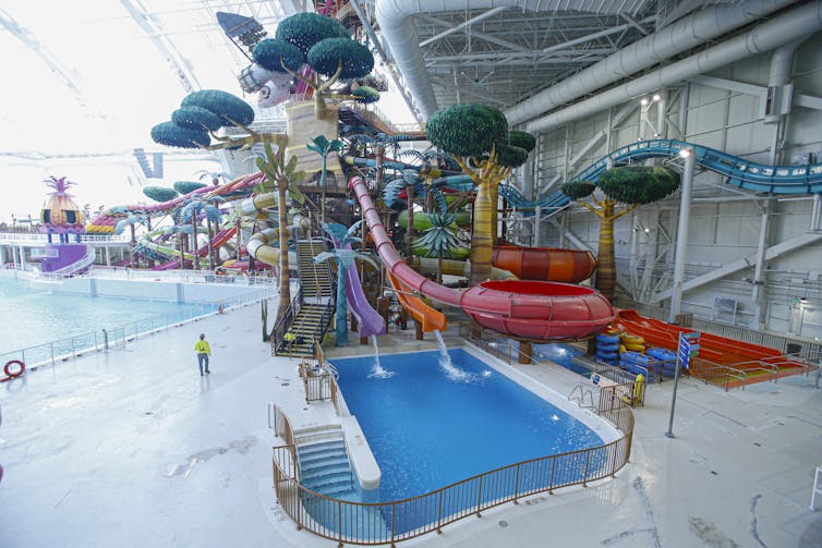 The dystopian experience of skiing in New Jersey's new American Dream mall