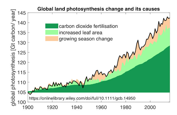 Yes, more carbon dioxide the atmosphere helps plants grow, but it's no excuse to downplay climate change