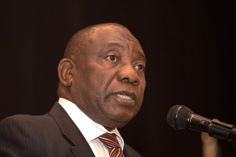 South African President Cyril Ramaphosa