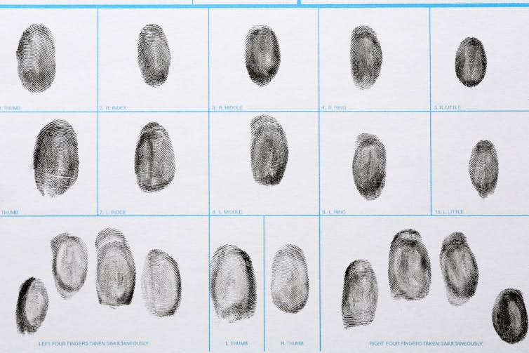 How did I get my own unique set of fingerprints?