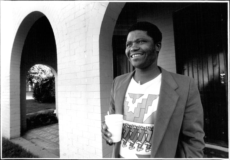Joseph Shabalala takes a coffee break during rehearsals at the Sydney Hordern Pavilion in 2009. Philip Wayne Lock/Fairfax Media/Getty Images Joseph Shabalala takes a coffee break during rehearsals at the Sydney Hordern Pavilion in 2009. Philip Wayne Lock/Fairfax Media/Getty Images