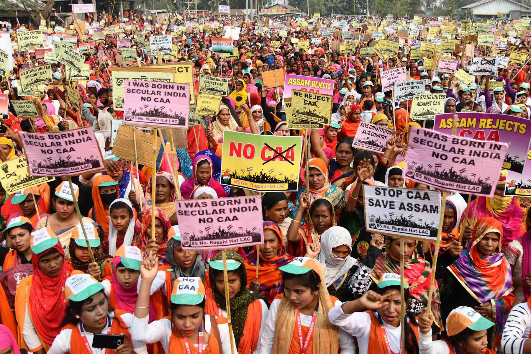 Indian women protest new citizenship laws, joining a global 'fourth