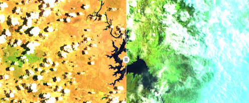 4 photos from space that show Australia before and after the recent rain
