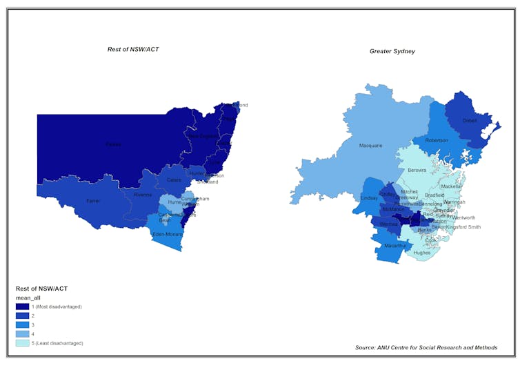 Where are the most disadvantaged parts of Australia? New research shows it's not just income that matters