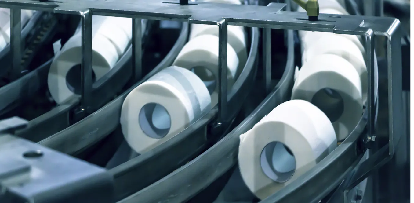 Almost 150 U.S. companies make toilet paper. Studio Dagdagaz/Shutterstock.com Almost 150 U.S. companies make toilet paper. Studio Dagdagaz/Shutterstock.com